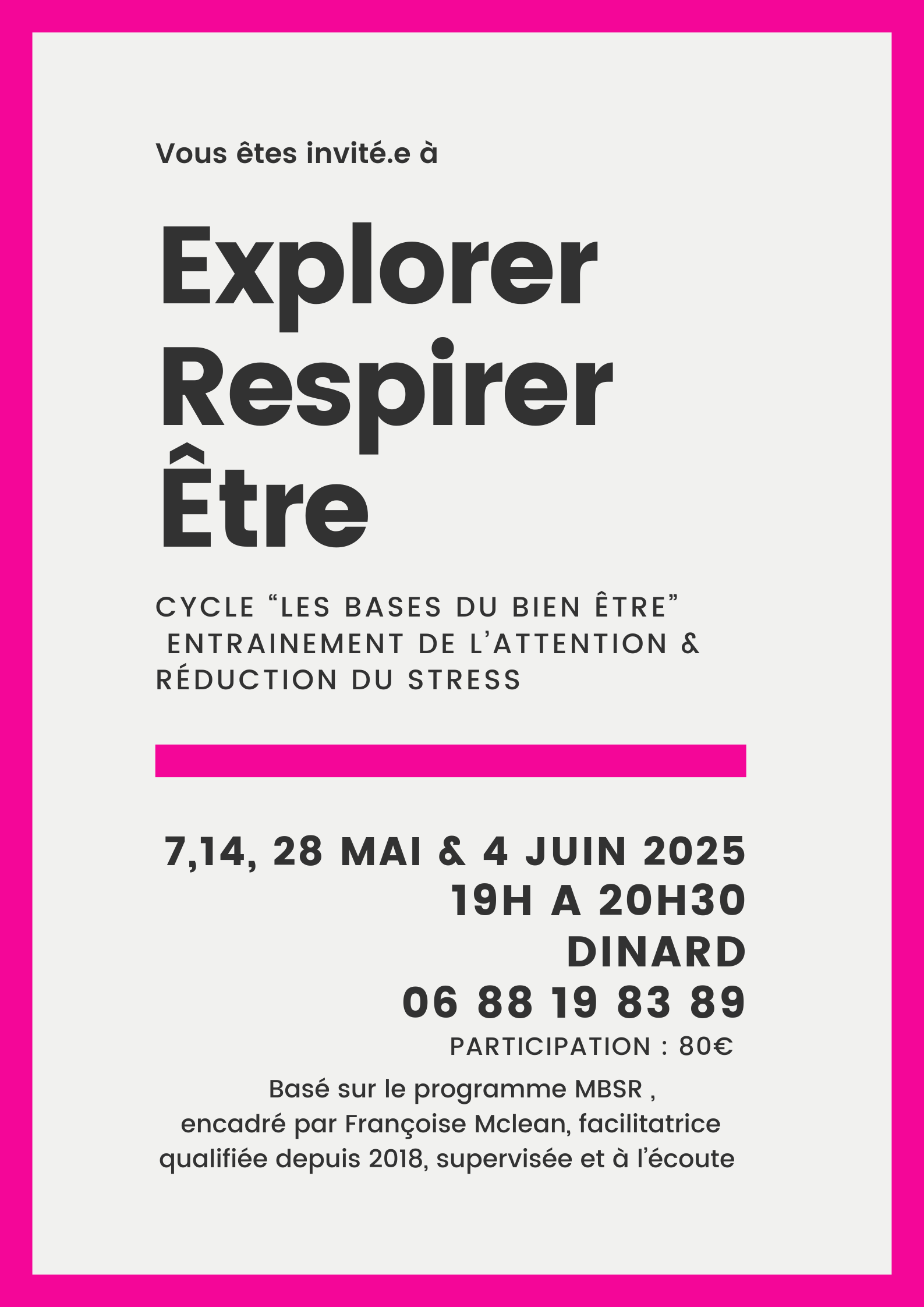 S'entrainer à être présent.e Poster(5)
